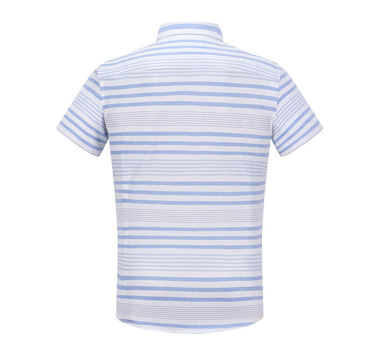 Anti-pilling Custom logo knop up korte mouw 100% katoen kids shirt jongens shirt