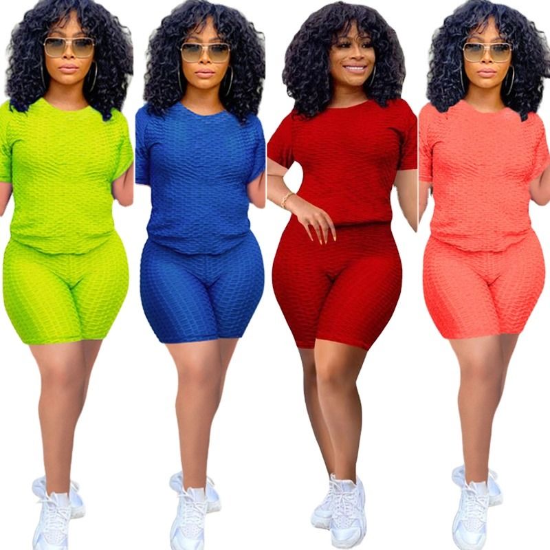 2021 antibacteriële goede kwaliteit 2 stuks set yoga shirt korte broek jogger korte broek trainingsschoenen sportkleding