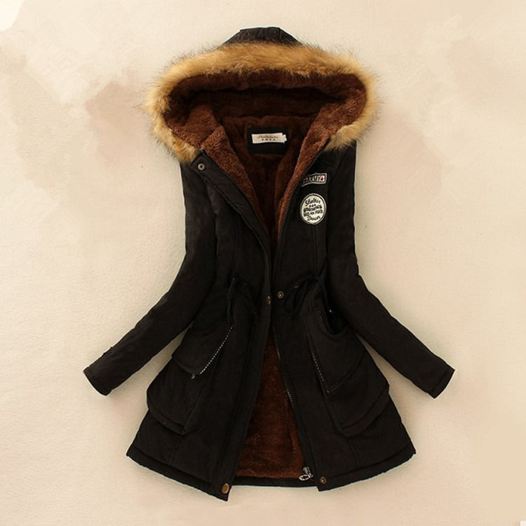 2019 Winter Jacket Vrouwen ademend Casual Dikke Parka Jacket Met Warm Wolle Lining Fur Kraag