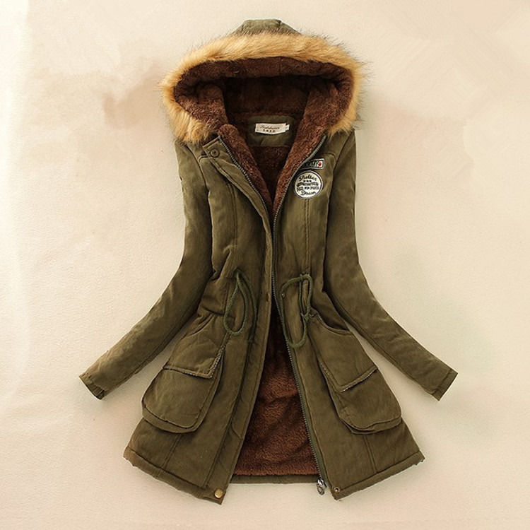 2019 Winter Jacket Vrouwen ademend Casual Dikke Parka Jacket Met Warm Wolle Lining Fur Kraag